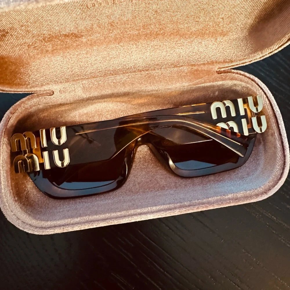 Miu Miu Brown Sunglasses - Picture 3 of 5